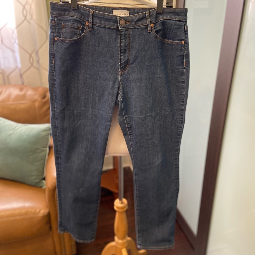LOFT Curvy Straight Jeans (II)